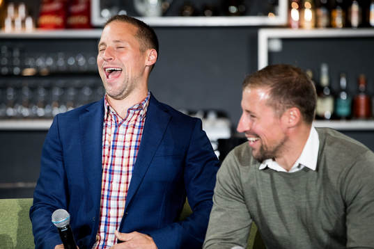 Rögles sportchef Chris Abbott och tränare Cam Abbott