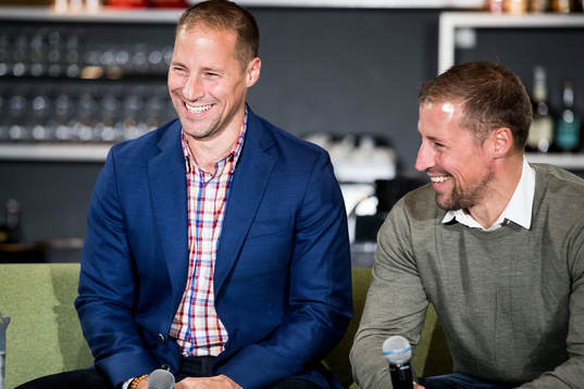 Rögles sportchef Chris Abbott och tränare Cam Abbott