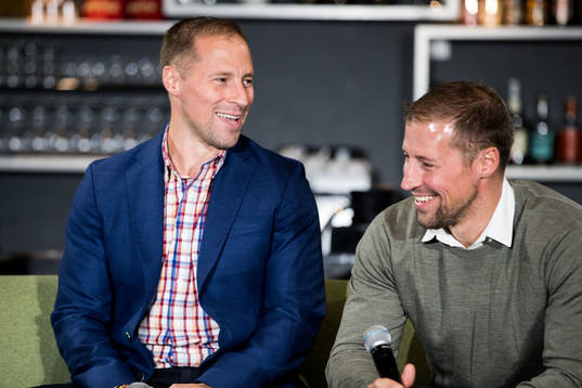 Rögles sportchef Chris Abbott och tränare Cam Abbott