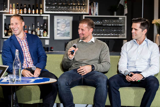 Rögles sportchef Chris Abbott, tränare Cam Abbott och
