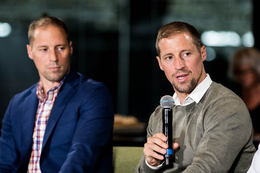 Rögles sportchef Chris Abbott och tränare Cam Abbott