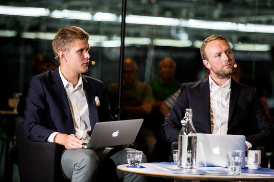 Helsingborgs Dagblads Linus Ahlin och Daniel Rooth