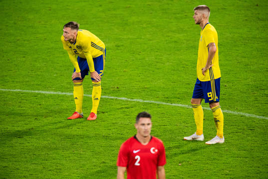 Sveriges Linus Wahlqvist och Anton Salétros deppar