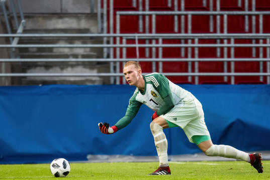 Sveriges målvakt Pontus Dahlberg