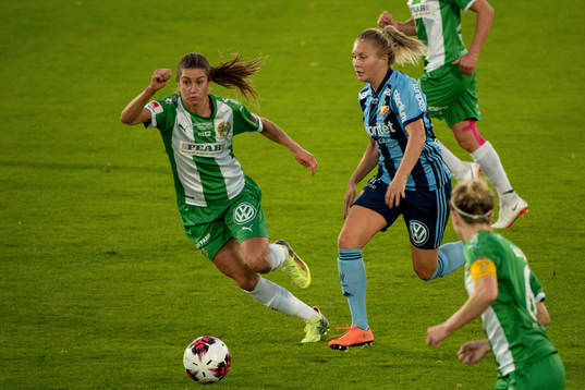 Hammarbys Madeleine Tegström och Djurgårdens Fanny