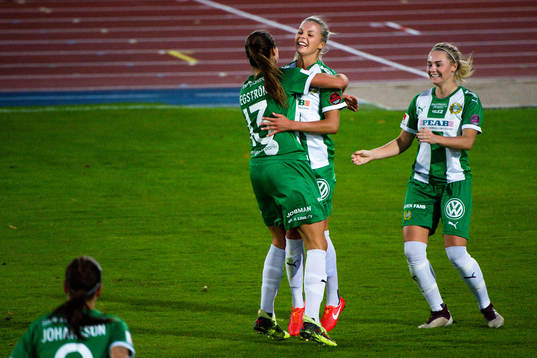 Hammarbys Lotta Ökvist jublar