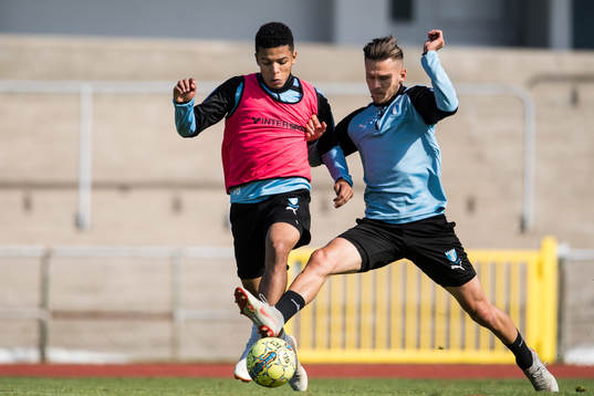 Romain Gall och Arnór Ingvi Traustason