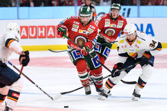 Frölundas Joel Lundqvist och Djurgårdens Daniel Brodin