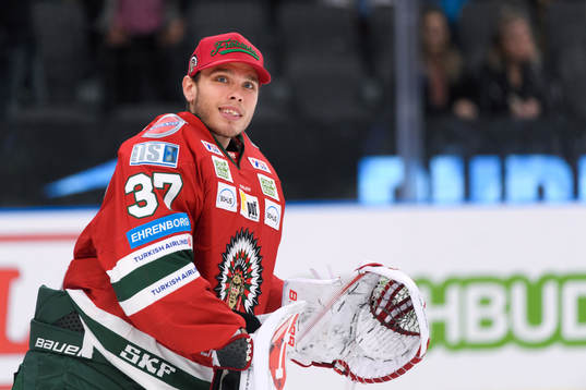Frölundas målvakt Johan Gustafsson