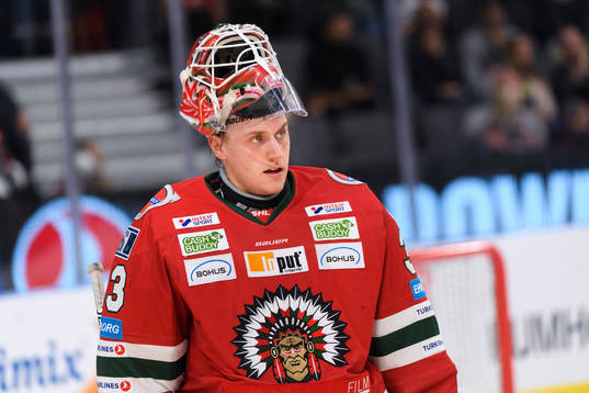 Frölundas målvakt Johan Mattsson