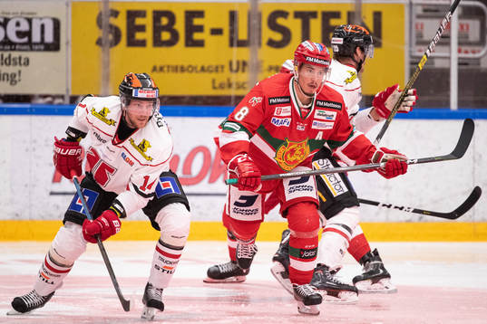 Örebros Tom Wandell och Moras Robin Johansson  i
