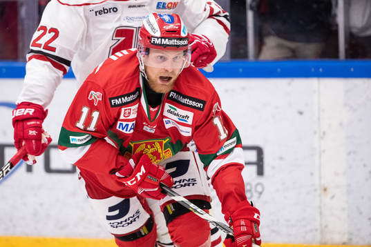 Moras Alexander Hilmerson  i ishockeymatchen i SHL mellan