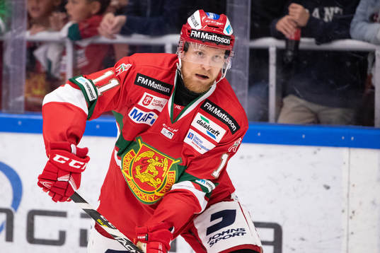 Moras Alexander Hilmerson  i ishockeymatchen i SHL mellan