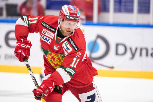 Moras Alexander Hilmerson  i ishockeymatchen i SHL mellan