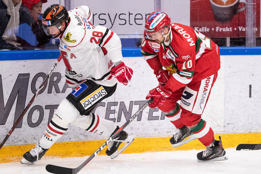 Örebros Linus Arnesson och Moras Matej Galbavy  i