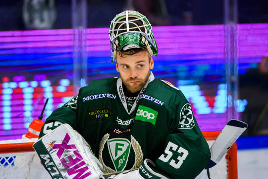 Färjestads målvakt Markus Svensson