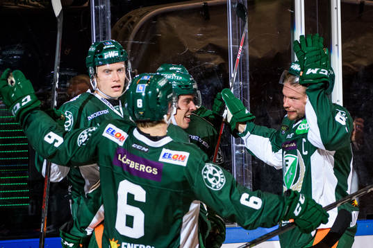 Färjestads Johan Ryno, Sebastian Erixon och Alexander