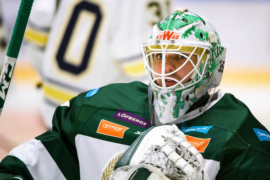 Färjestads målvakt Adam Werner