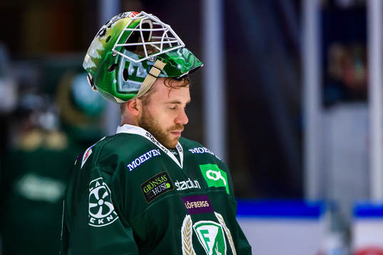 Färjestads målvakt Markus Svensson