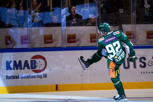 Färjestads Jesper Olofsson jublar
