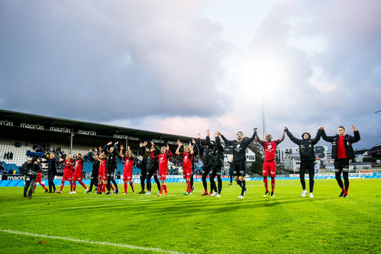The players of Brann celebrate