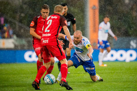 Ruben Yttergård Jenssen of Brann and Christian Grindheim