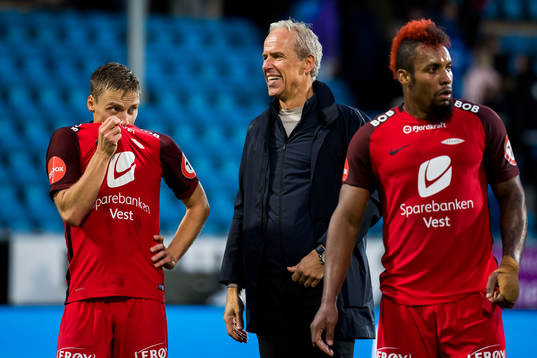 Rune Soltvedt, sports director of Brann, celebrates
