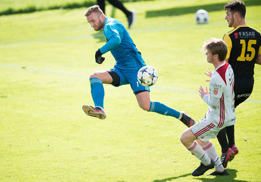 IFK Hässleholms målvakt Alexander Nilsson i matchen i