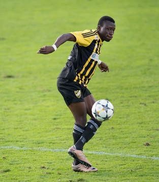 IFK Hässleholms Bakarr i matchen i division 2 mellan IFK