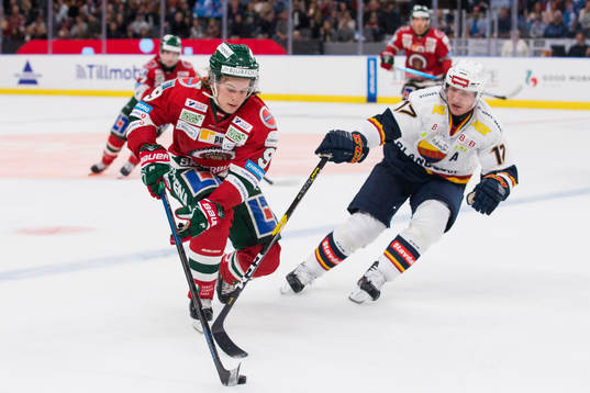 Frölundas Tim Söderlund och Djurgårdens Henrik Eriksson