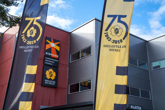 Exteriörbild på Skellefteå Kraft Arena