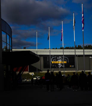 Exteriörbild på Skellefteå Kraft Arena