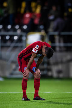 Östersunds Rewan Amin  deppar