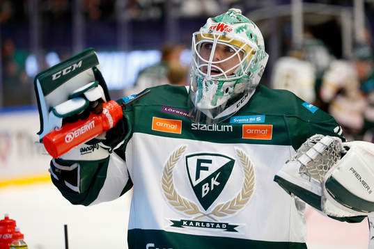 Färjestads målvakt Adam Werner