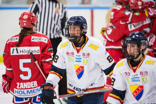 Djurgårdens Hanna Olsson och Alice Östensson deppar