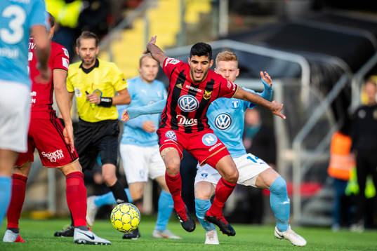 Östersunds Rewan Amin  och Malmö FFs Anders Christiansen