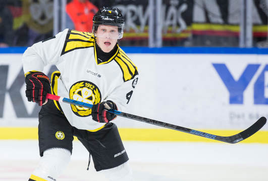 Brynäs Niclas Lundgren i ishockeymatchen i SHL mellan