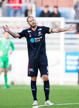 Helsingborgs Andreas Granqvist reagerar