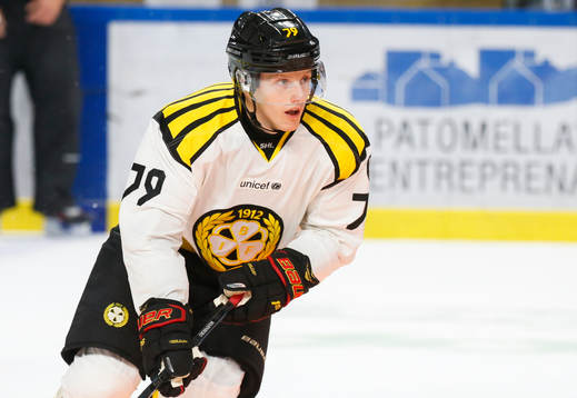 Brynäs Daniel Mannberg i ishockeymatchen i SHL mellan