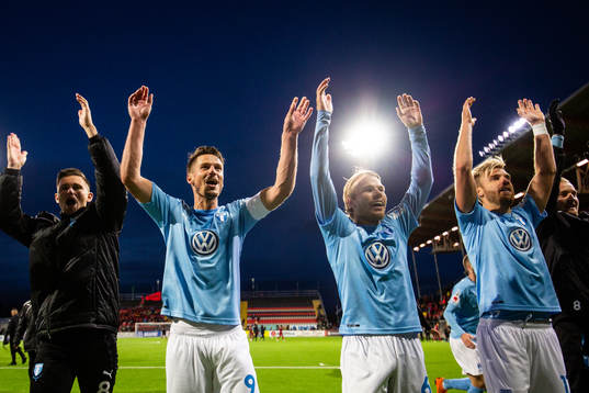 Malmö FFs Arnór Ingvi Traustason, Markus Rosenberg, Oscar