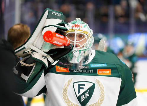 Färjestads målvakt Adam Werner