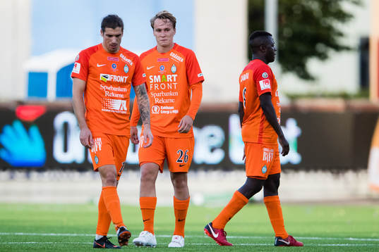 AFC Eskilstunas Christian Miljevic, Robert Åstedt och