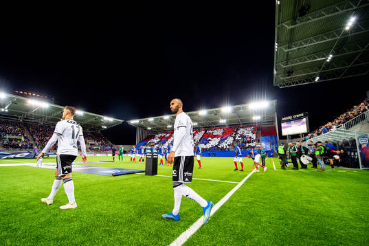 Issam Jebali of Rosenborg enters the pitch