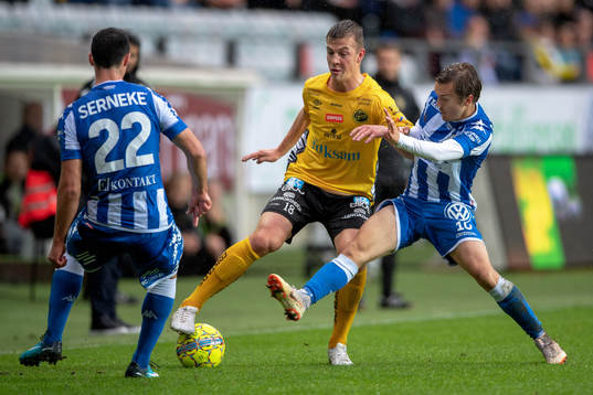 IFK Göteborgs Giorgi Kharaishvili och Patrik Karlsson