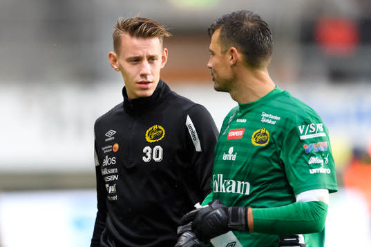 Elfsborgs målvakt David Olsson och målvakt Kevin Stuhr