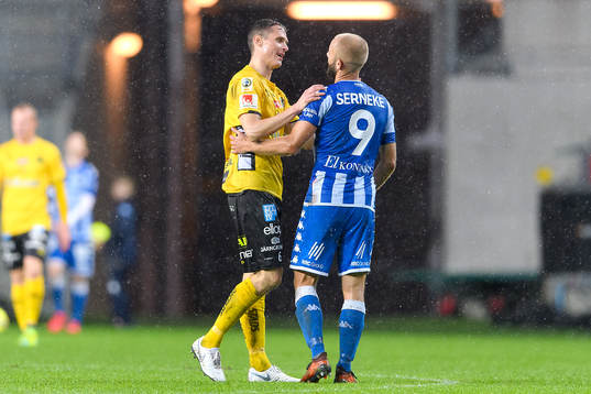 Elfsborgs Jon Jönsson och IFK Göteborgs Robin Söder
