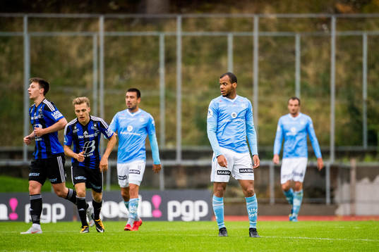 Erixon Danso of Sandnes Ulf looks dejected