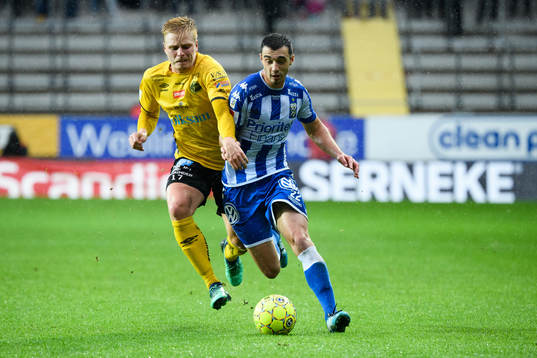 IFK Göteborgs Giorgi Kharaishvili och Elfsborgs Per Frick