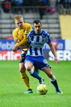 IFK Göteborgs Giorgi Kharaishvili och Elfsborgs Per Frick