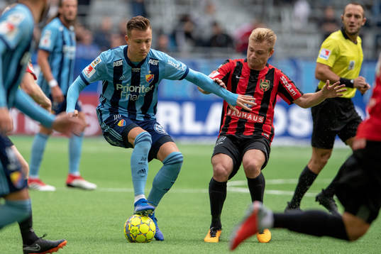 Djurgårdens Fredrik Ulvestad och Brommapojkarnas